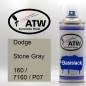 Preview: Dodge, Stone Gray, 160 / 7160 / P07: 400ml Sprühdose, von ATW Autoteile West.